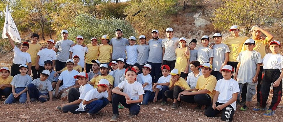 35 طالبا يشاركون في المخيم الشبابي الصيفي في إدلب