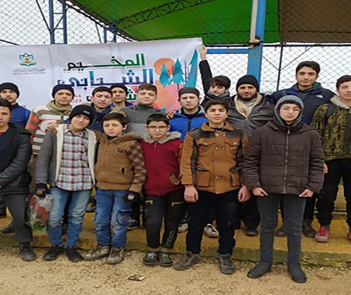 انطلاق المخيم الإثرائي الشتوي في مركز إدلب  بمشاركة 40 شابا وفتى